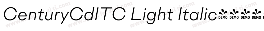 CenturyCdITC Light Italic字体转换